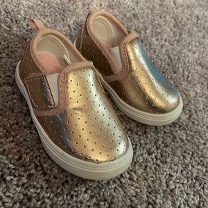 Toddler size 3 Rose gold shoes